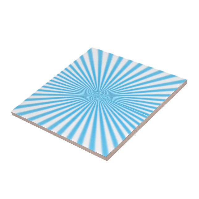 blue starbust cool design tile (Side)