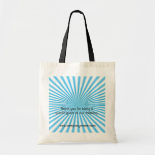 blue starbust cool design tote bag