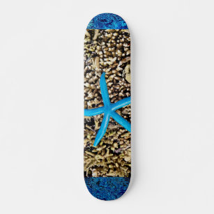 Blue Starfish, 7 3/4" Skateboard Deck