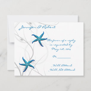 Blue Starfish and Silver Coral Response Card