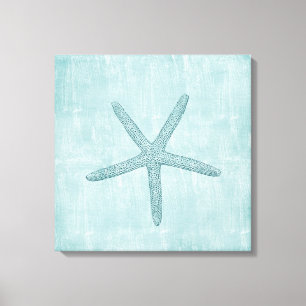 Blue Starfish Canvas Print