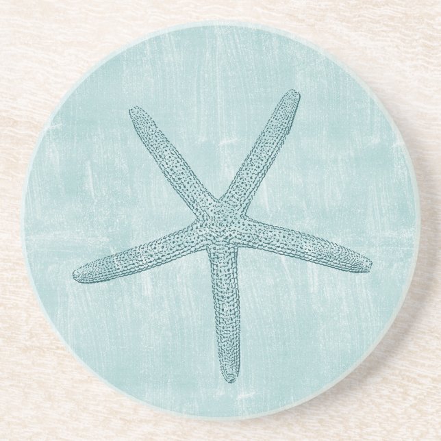 Blue Starfish Coaster (Front)