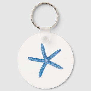Blue Starfish Key Ring