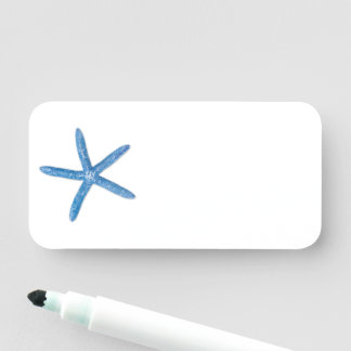 Blue Starfish Name Tag