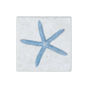 Blue Starfish Stone Magnet