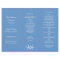 Blue Starfish Tri-Fold Wedding Program Templates