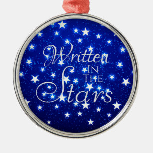 Blue Stargazer Metal Tree Decoration