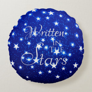 Blue Stargazer Round Cushion