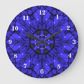 Blue Starlight Large Clock