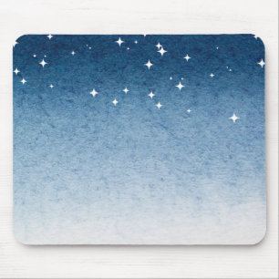 Blue Starry Gradient Mousepad