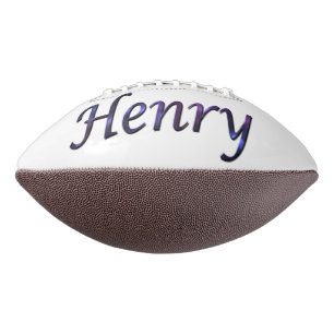 Blue Starry Henry Name, Football American Football