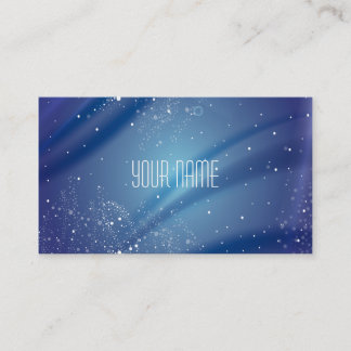 Blue Starry Night Dream Quote Business Card