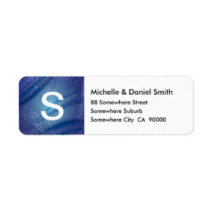 Blue Starry Night Monogram