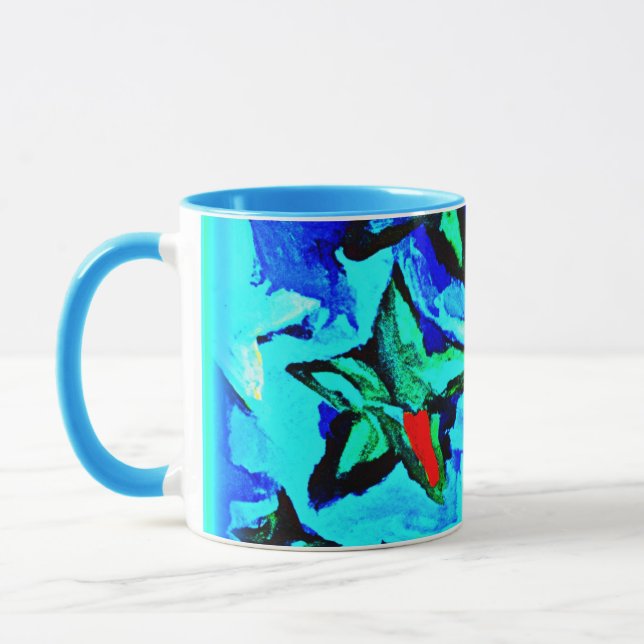Blue Starry Night Sky. Buy Now Mug (Left)