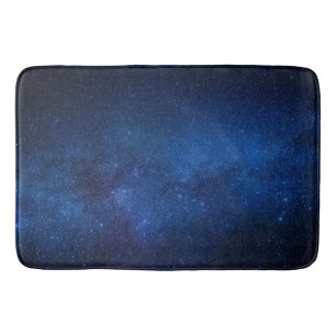 Blue starry night sky   Zazzle_Growshop. Bath Mat