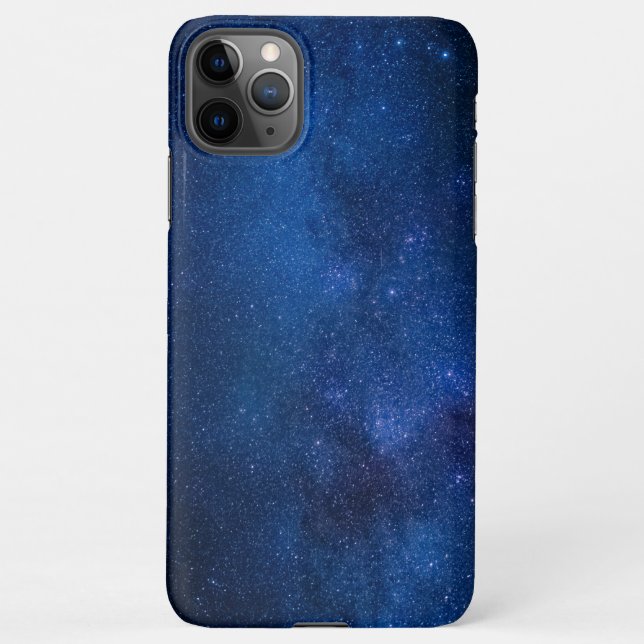 Blue starry night sky | Zazzle_Growshop. iPhone Case (Back)