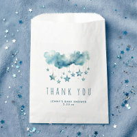Blue starry sky and fluffy clouds thank you