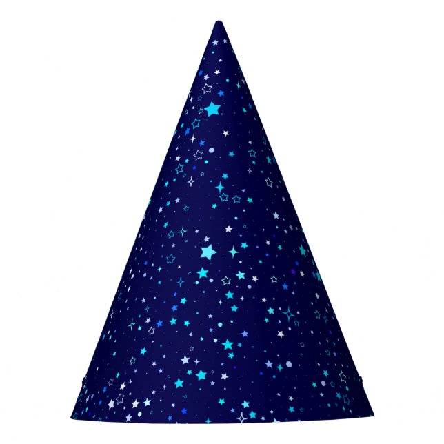 Blue Stars 2 Party Hat (Front)