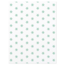 Blue Stars and Leaves Scrapbook Paper Sheet