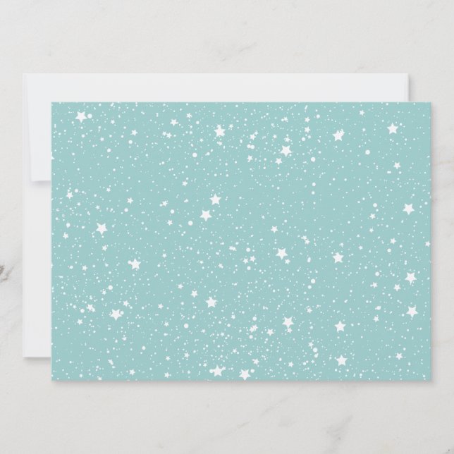 Blue Stars baby shower Invitation (Front)