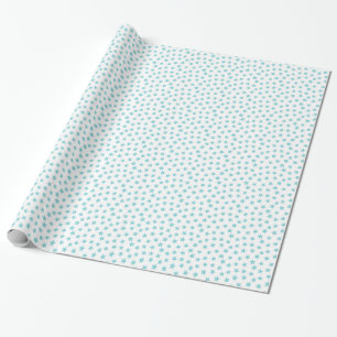 Blue Stars Baby Shower Wrapping Paper