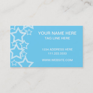 blue stars business card