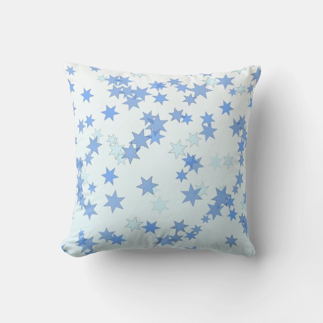 Blue Stars Design Cushion (Front)