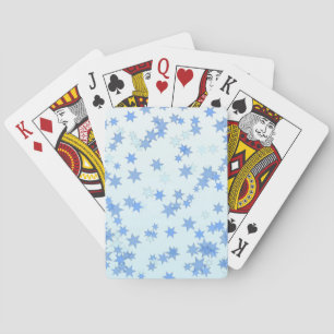 Blue Stars Design Playing Cards