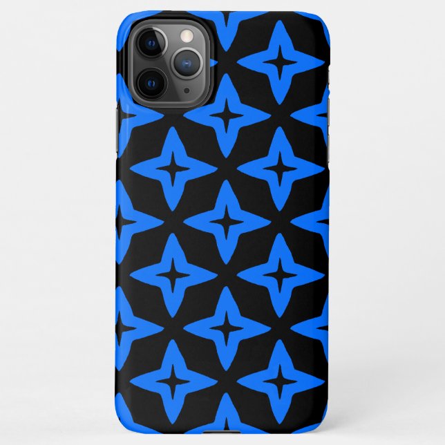 blue stars in the dark iPhone case (Back)