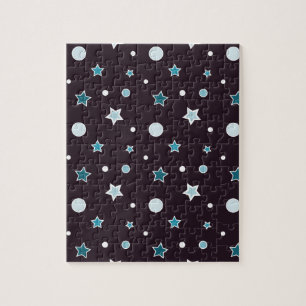 Blue Stars Jigsaw Puzzle