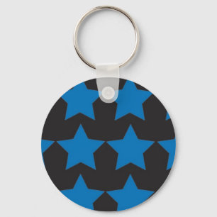Blue Stars Key Ring