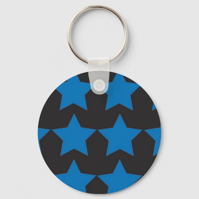 Blue Stars Key Ring (Front)