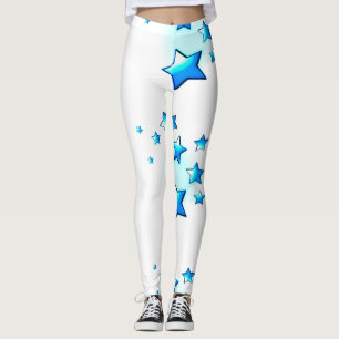 Blue Stars Leggings