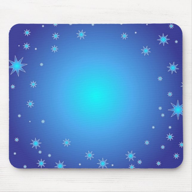 Blue Stars Mouse Mat (Front)