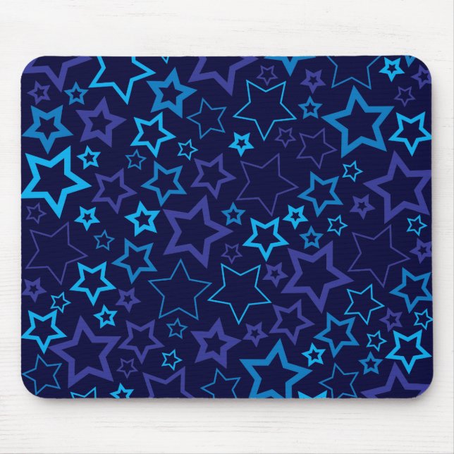 Blue Stars Mouse Mat (Front)