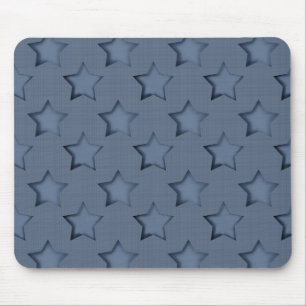 Blue stars mouse mat