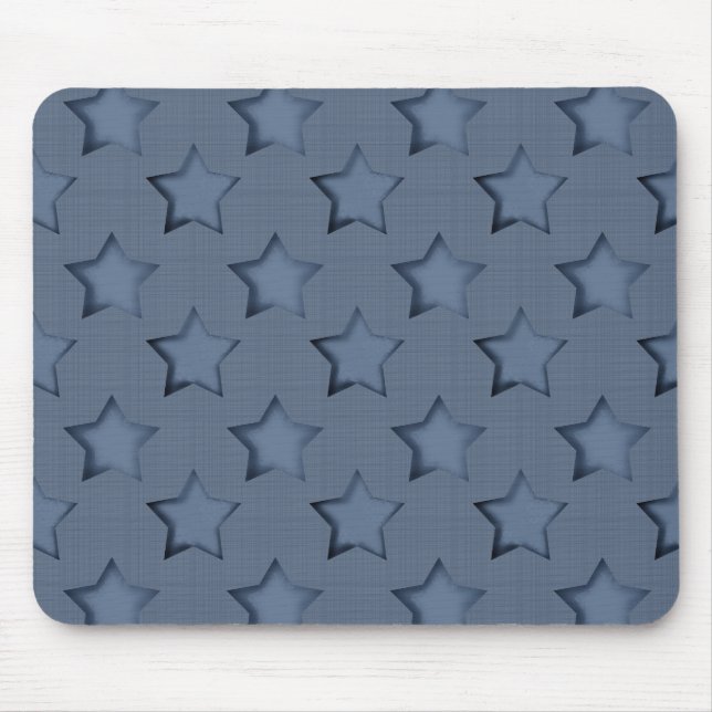 Blue stars mouse mat (Front)