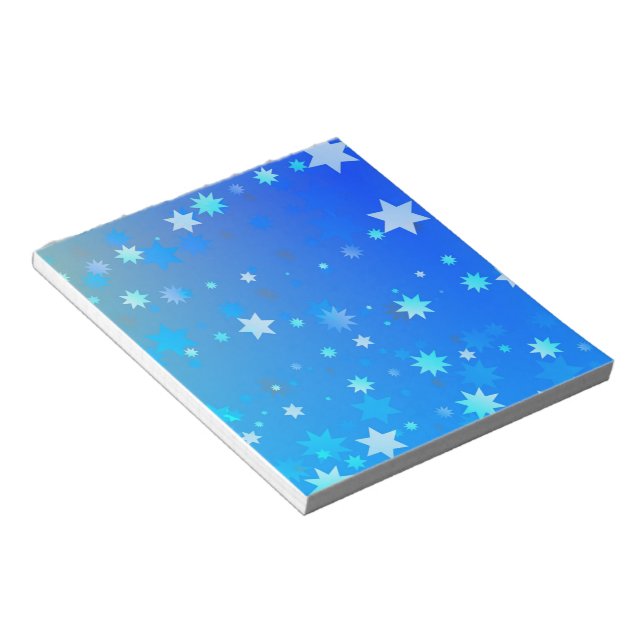 Blue Stars Notepad (Angled)