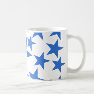 Blue stars pattern coffee mug