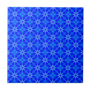 Blue stars pattern tile