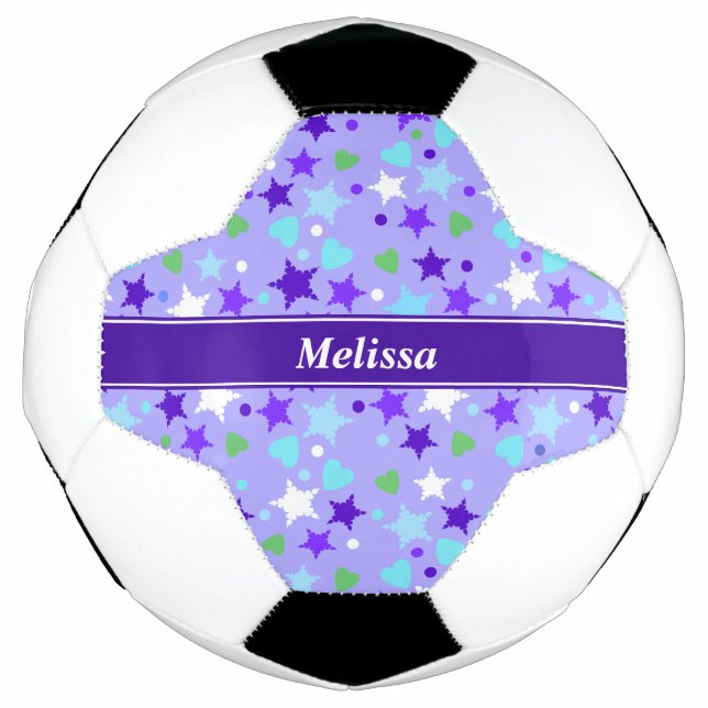 Blue Stars Personalised Football (Front)