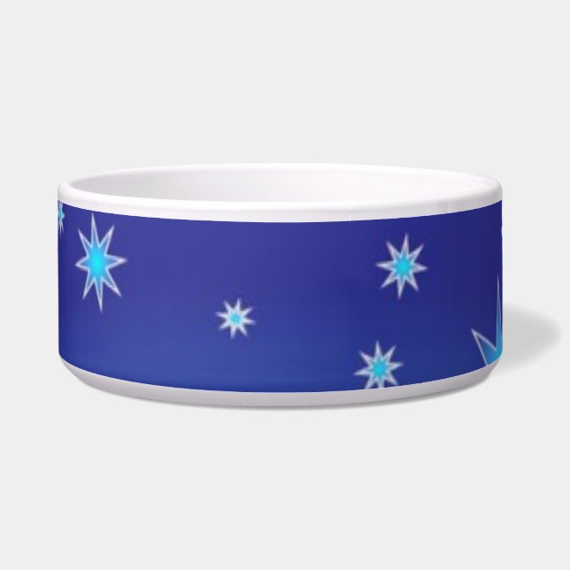 Blue Stars Pet Bowl (Front)