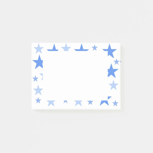 Blue Stars post it note (Front)