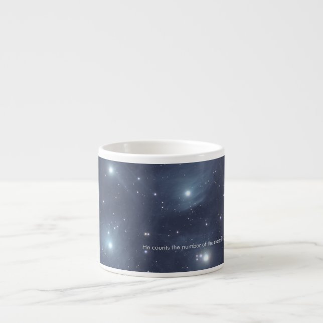 Blue Stars Psalms Scripture Mug (Front)