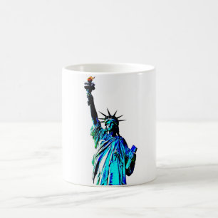 Blue Statue of Lady Liberty Coffee Mug