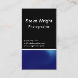 Blue steel business card