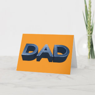 Blue Steel Dad Thank You Card
