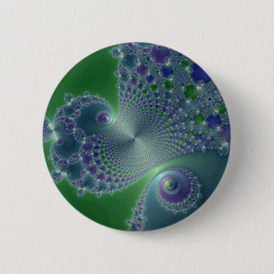 Blue Steel - Fractal Button