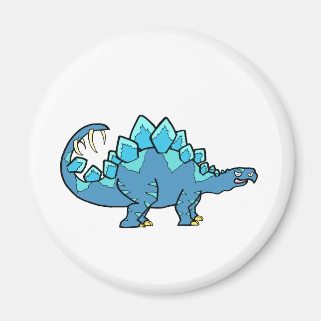 Blue Stegasaurus Magnet (Front)