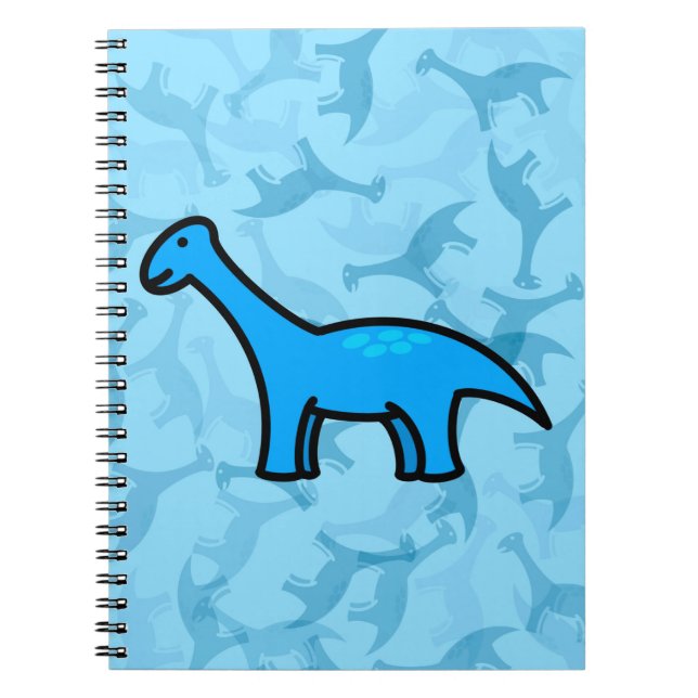 Blue Stegosaurus  Notebook (Front)